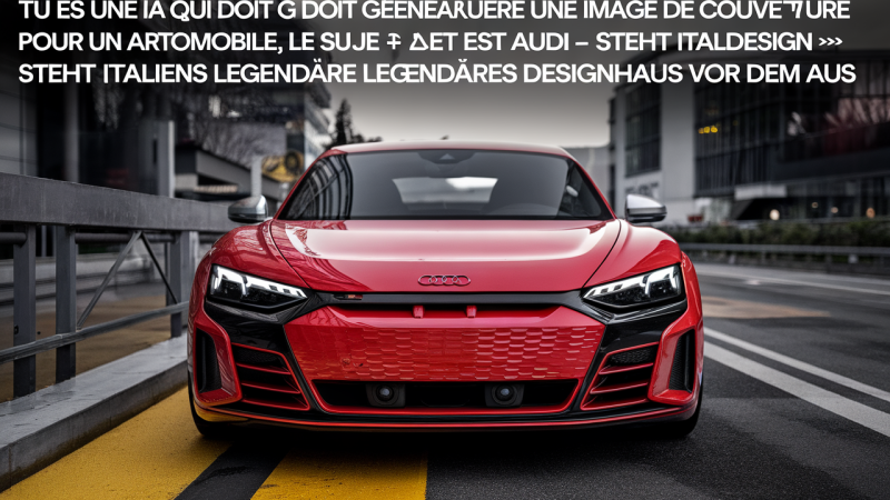 Audi verkauft Italdesign – Steht Italiens legendäres Designhaus vor dem Aus?