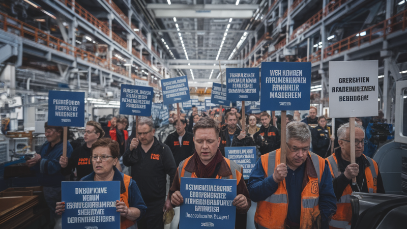 Mega-Krisenalarm bei ZF: 14.000 Stellen gestrichen – so wütend protestieren die Mitarbeiter!
