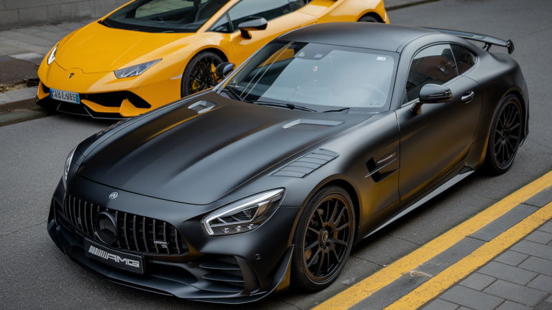 Unglaublich: Diese getunte AMG GTR lässt die Lamborghini Huracán im Viertelmeilen-Duell alt aussehen!