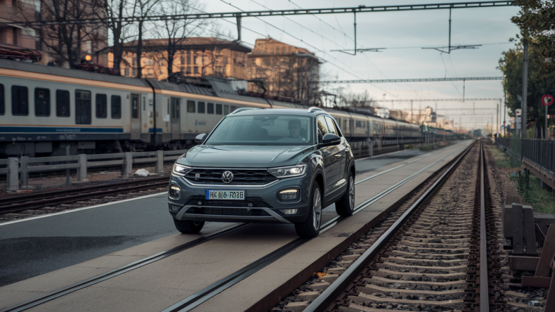 Schockbilder aus Mailand: VW T‑Roc stürzt beinahe auf die Gleise – Bahnverkehr stundenlang lahmgelegt, jetzt drohen Verfahren