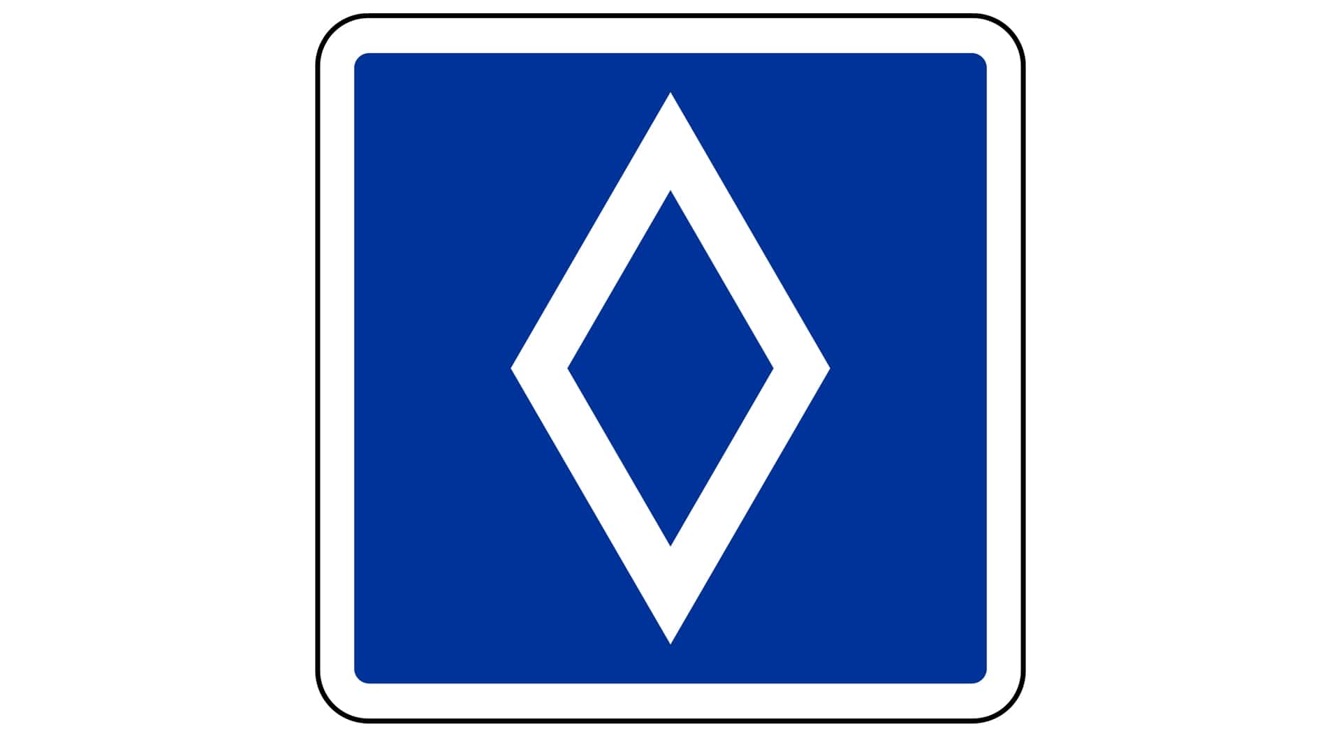 Dieses Straßenschild könnte Ihnen Zeit sparen — oder eine saftige Geldstrafe kosten: Was der weiße Rhombus auf blauem Grund wirklich bedeutet