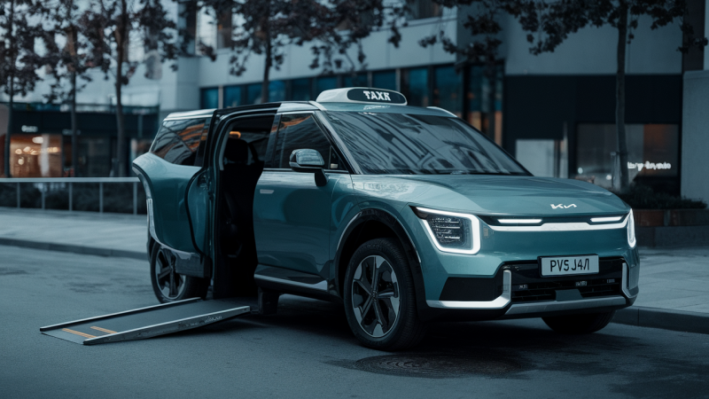Kia PV5 WAV überrascht: Elektro‑Taxi mit Rollstuhlrampe, 345 km Reichweite und Preis ab 29.200 € — ist das die Mobilitätsrevolution?