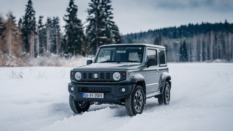 Suzuki Jimny elektrisch? Spionagefotos im Schnee sorgen für Aufruhr – was Suzuki jetzt verschweigt
