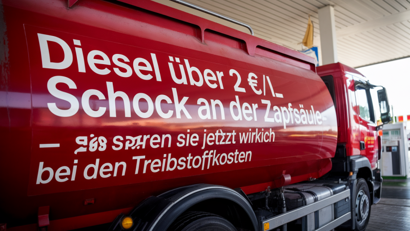 Diesel über 2 €/L: Schock an der Zapfsäule – so sparen Sie jetzt wirklich bei den Treibstoffkosten