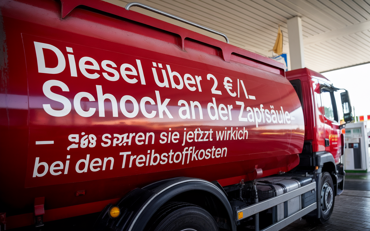 Diesel über 2 €/L: Schock an der Zapfsäule – so sparen Sie jetzt wirklich bei den Treibstoffkosten