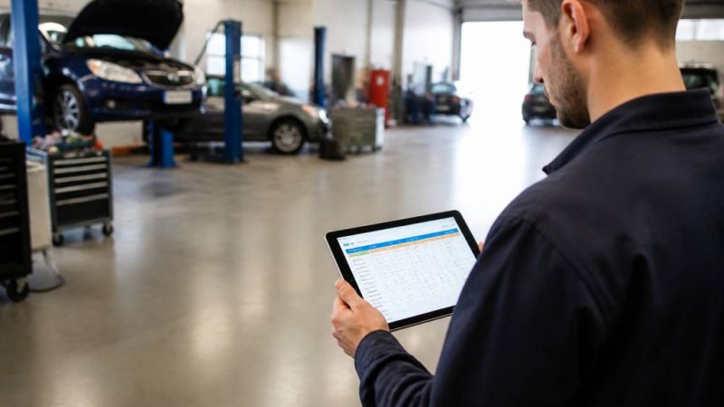 Inventory app für eine effiziente fahrzeugverwaltung in der werkstatt