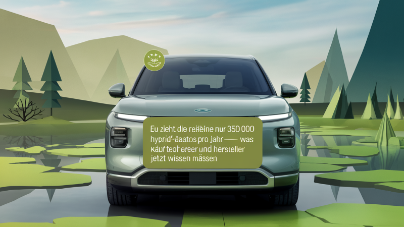 EU zieht die Reißleine: Nur 350.000 Hybrid‑Autos aus China pro Jahr – was Käufer und Hersteller jetzt wissen müssen