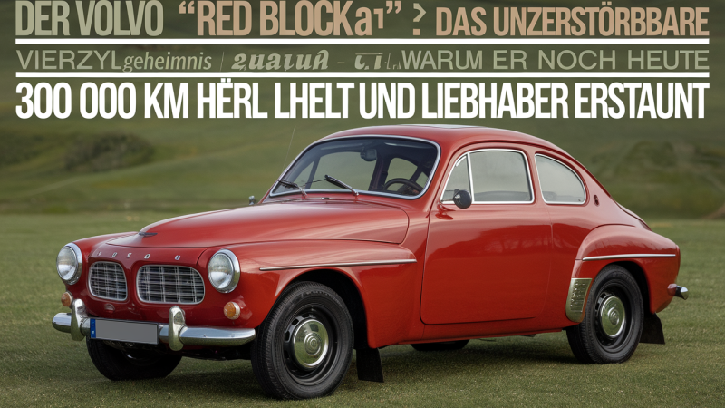 Der Volvo „Red Block“: Das unzerstörbare Vierzylinder‑Geheimnis – warum er noch heute über 300.000 km hält und Liebhaber erstaunt