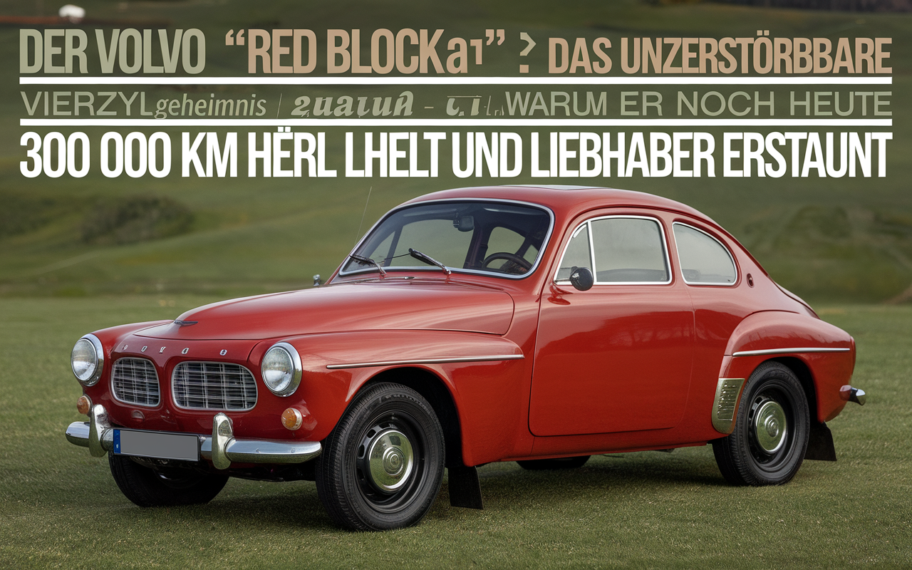 Der Volvo „Red Block“: Das unzerstörbare Vierzylinder‑Geheimnis – warum er noch heute über 300.000 km hält und Liebhaber erstaunt